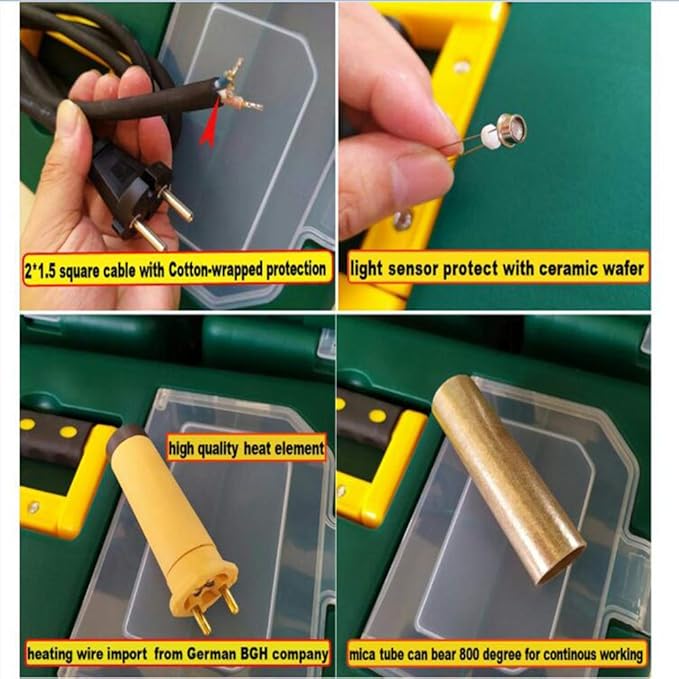 220V 1600W Intelligent Automatic Cooling Plastic Welder, Hot Air Gun For TPO/PVC Single Ply Roofing, Tarpaulin and Banners Welding Heat Gun