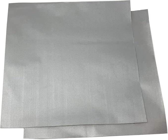 Patch for Car Covers - Polyester Material (Silver Type) - Strong Self Adhesive Backing - 1 ft x 1ft Patch - Use On Boat Covers, RV Covers, Car Covers, Motorcycle Covers and More - 2 Pack