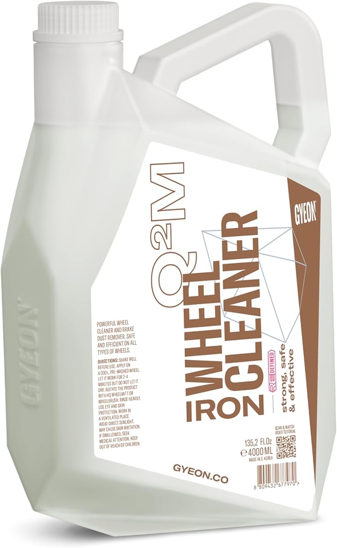 GYEON Iron Wheel Cleaner Redefined – Acid-Free Gel Formula for Brake Dust & Iron Removal – Safe on All Wheel Finishes and Rim Types – Professional Grade Wheel Cleaning Spray