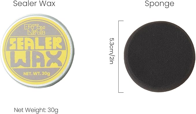 Paste Sealer Wax with Carnauba and Beeswax - Clear - Perfect for Wood Stone Concrete, Food-Grade Waterproof