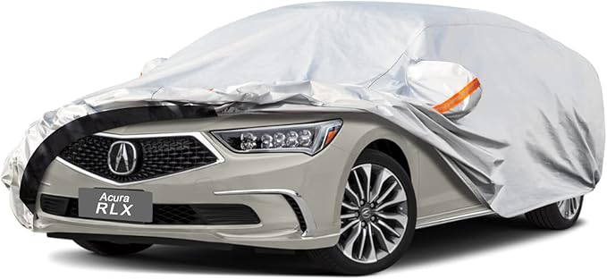 6 Layer Car Cover Custom Fit Acura RLX (2013-2025) Waterproof All Weather, Heavy Duty Outdoor Snow Sun Rain Uv Protection (Ships from US Warehouse, Delivery 3-8 Days)