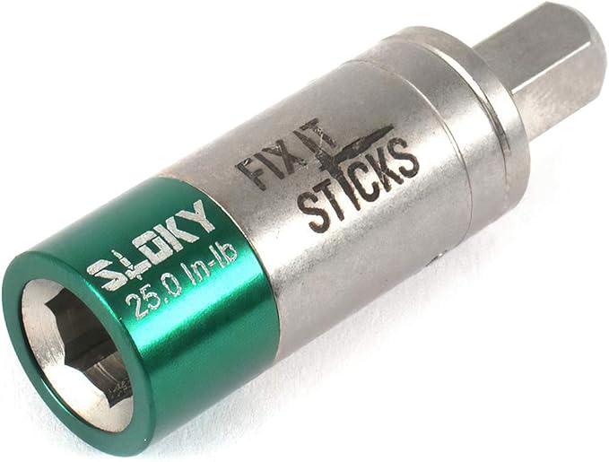 Fix It Sticks Field Hunting Outdoors Gun Maintenance Adjustable Fits 1/4in Bit T-Way Wrench Small Torque Limiter, 25 in-lb
