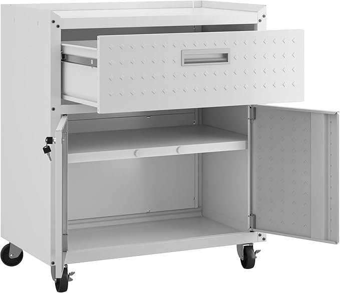 Manhattan Comfort Fortress Storage Units, White