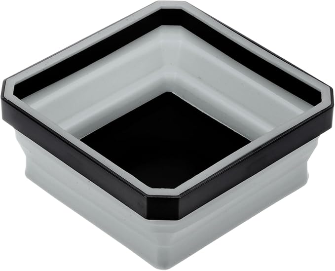 HARFINGTON Collapsible Magnetic Parts Tray Foldable Tool Trays Square Small Metal Parts Organiser for Fixing Screw Bolts Nuts Washers Pins, Grey