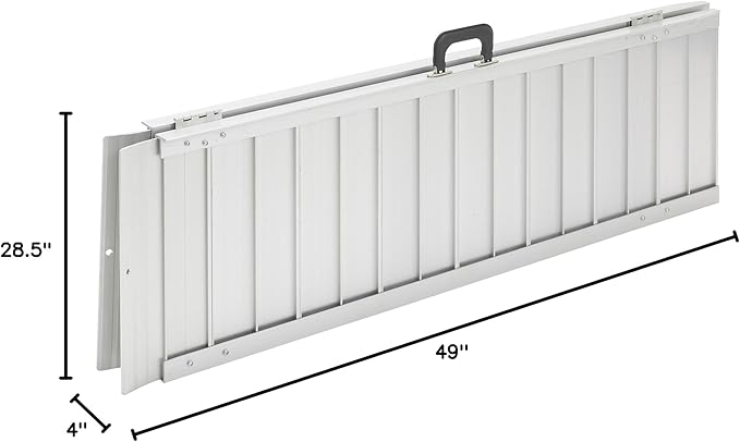 Drive Medical STDS1095 Portable Wheelchair and Scooter Ramp, 4 Feet