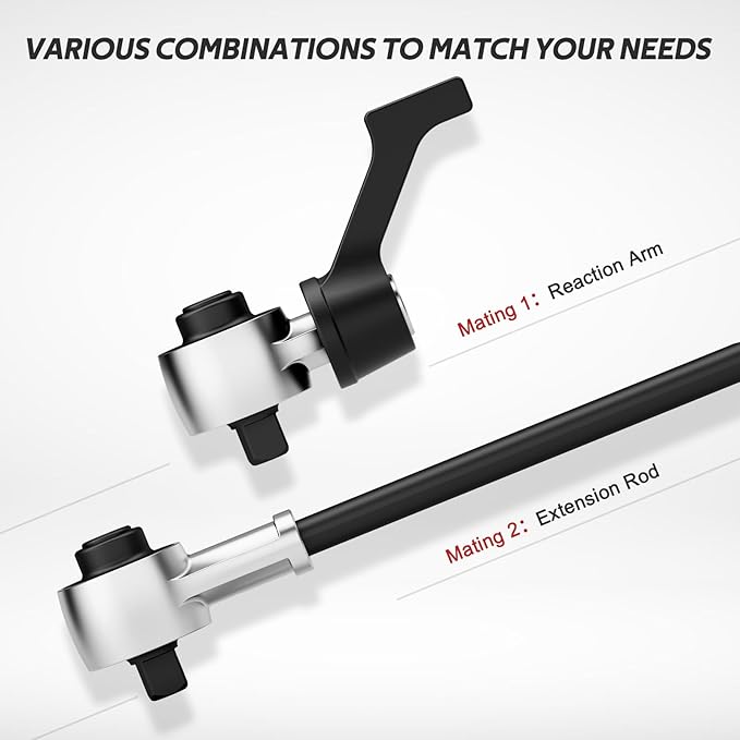 VANPO Torque Multiplier, 1:3 Torque Ratio, Heavy Duty Torque Multiplier Wrench, 1" Drive Output 2200 Ft.lb/2982.22 N.m, 3/4" Drive Input 733 Ft.lb/993.6 N.m for Caravans, Truck, Tractor Maintenance