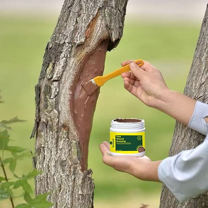 Tree Wound Sealer-500g Tree Wound Dressing for Damaged Trees Pruning Sealer. Bonsai Cutting Paste Tree Trunk Paint Protection Grafting Wax for Effective Tree Wound Repair-Brown