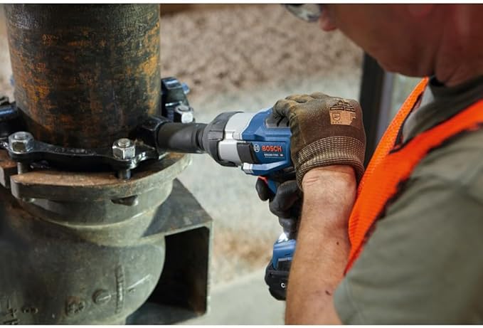 BOSCH GDS18V-770CN PROFACTOR™ 18V Connected-Ready 3/4 In. Impact Wrench with Friction Ring and Thru-Hole (Bare Tool)
