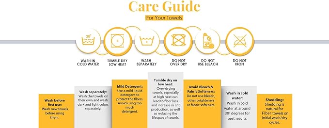 Solid Multipurpose Plush Microfiber Cleaning Cloth Towel for Household, Car Washing, Drying & Auto Detailing - 11" x 22" (6)