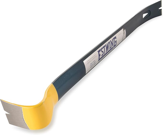 ESTWING Handy Bar Nail Puller - 21" Pry Bar with Wide, Thin Blade & Forged Steel Construction - HB-21
