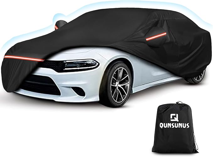 for Dodge Charger Car Cover Waterproof All Weather, 6 Layers Car Cover Waterproof All Weather 420D Windproof Fit for Dodge Charger 2006-2023