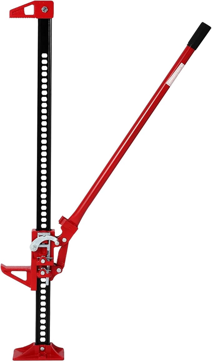 GarveeTech 48" Farm Jack, 3 Ton Capacity Ratcheting Off Road, Utility Heavy-Duty F-arm J-ack for Tractor, Truck, SUV, Lift Height 5.12-41.14 inches