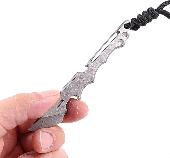 Titanium Pry Bar Multifunctional EDC Pry Tool with Pocket Clip and Bottle Opener