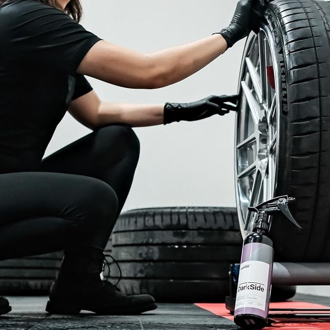 CARPRO DarkSide - Tire & Rubber Sealant, Hydrophobic & Self-Cleaning, Satin Black Shine, UV Protection, Revives Dull Faded Rubber, Ready to Use - 4 Liter (135oz)