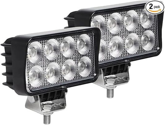Exzeit 64W Led Tractor Work Lights, 5600Lms Led Truck Work Lights Flood Light fits Farm Tractor Engineer Truck ATV, 12/24V