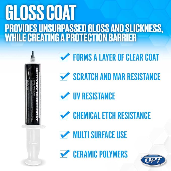 Optimum Gloss-Coat Ceramic Coating - One Vehicle Kit, 3 Year DIY Ceramic Coat, Protects Paint, Plastic, Wheels, Use on Cars, Trucks, SUVs, Boats, RVs (10 CC)