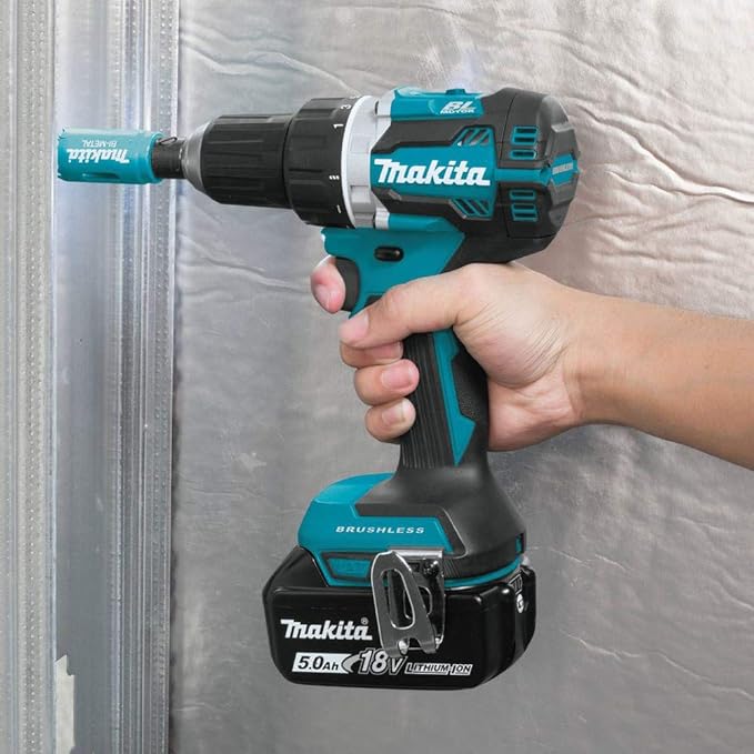 Makita XFD12T 5.0 Ah 18V LXT Lithium-Ion Compact Brushless Cordless 1/2" Driver-Drill Kit