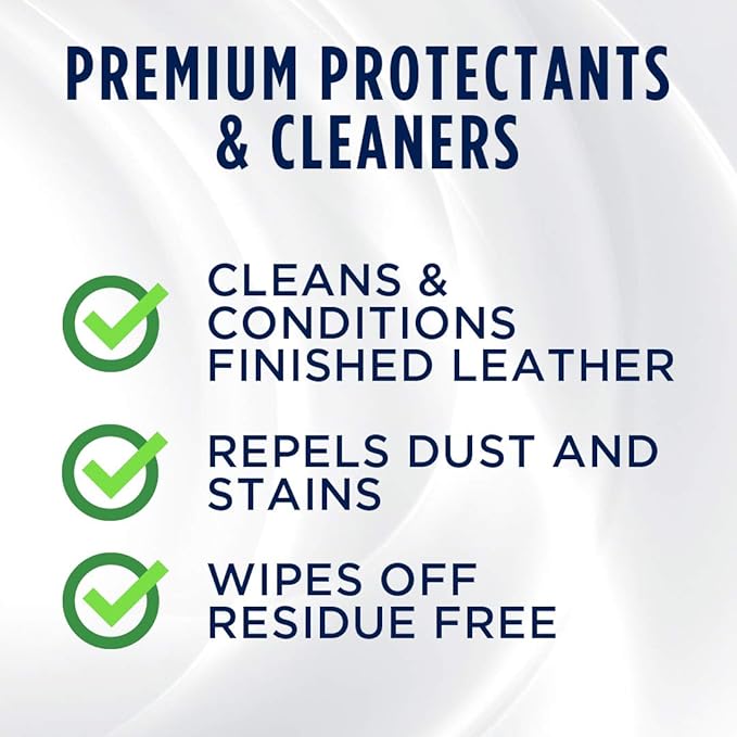303 Products Leather 3-In-1 Complete Care - Cleans, Conditions, & Protects - Helps Prevent Fading & Cracking - Rinse Free Formula - Repels Dust, Lint, & Staining, 16 fl. oz. (30218CSR) Packaging May Vary