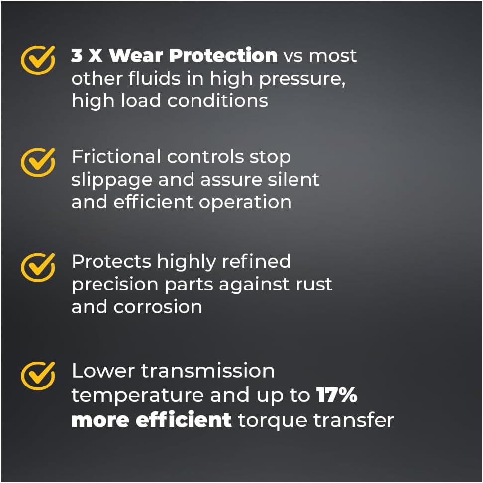 TRIAX Atlas Transfluid to-4 10W - Heavy Duty Transmission and Drive Train Fluid - OEM Grade, Extended Life - Compatible with Caterpillar to-4, Komatsu, Vickers, ZF, and More (1 Gallon)