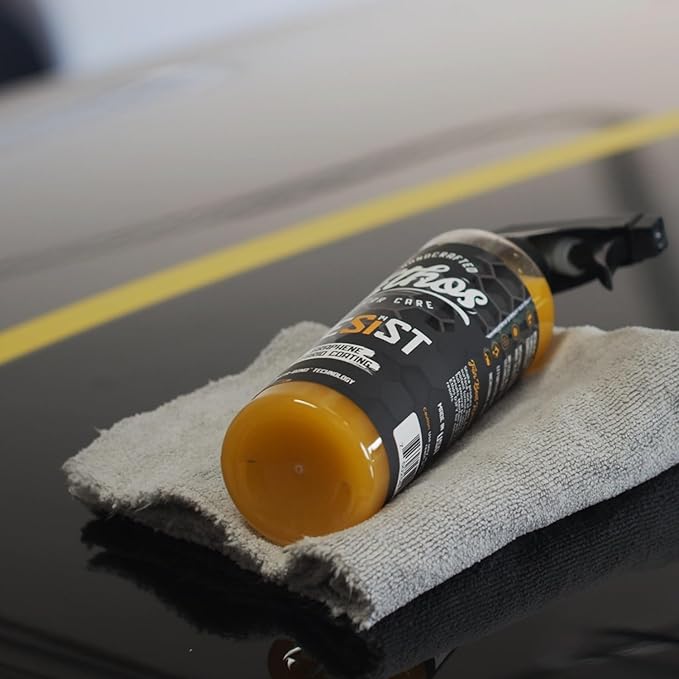 Resist Graphene Spray Coating - UV Ceramic Coating for Cars - Advanced 2-in-1 Hybrid Formula for Incredibly Slick, Glossy Finish - Graphene Ceramic Coating Protection for Car, Boat, RV (16oz (2 Pack))