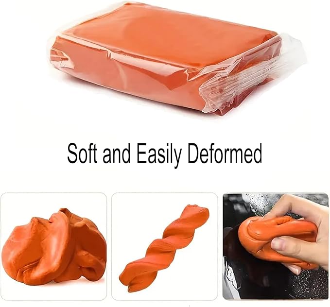 IPELY 4 Pack 100g Car Clay Bar Premium Grade, Orange Auto Detailing Magic Clay Bar Cleaner for Car Wash Car Detailing Clean Orange
