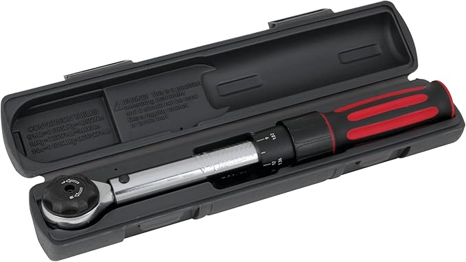 Performance Tool M197 3/8-Inch Drive Torque Wrench 250 inch/lb. - Dual Scale, Audible Click, Precision Ratchet