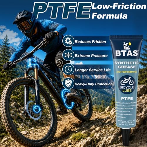 BTAS High Performance Extreme Pressure Synthetic Bike Grease with PTFE 4oz