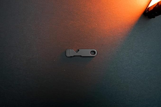 QuickPry Mini Pry Bar Everyday Carry Pry Bar Tool, For Camping, Cleaning, And Simple Everyday Tasks, Keychain Carry Tool Black
