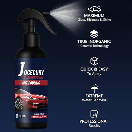 2Pcs*300ML Ceramic Coating Spray for Cars - 3-in-1 High Gloss & Protection, Waterless Wash & Shine, Fast Acting Coating Agent for Paint & Glass