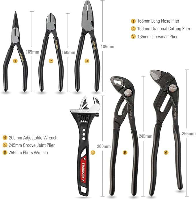 STARWORK TRUE MECHANIC™ 324-Piece Mechanics Tool Set and Socket Set with 22oz Dragon One-Piece Rip Hammer w/Grip, Professional