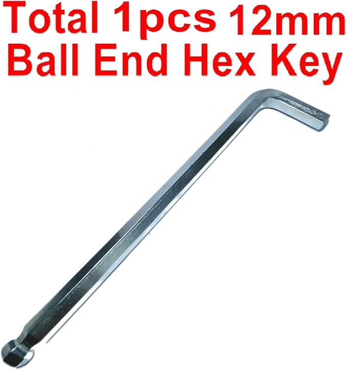 12mm Ball End Allen Wrench sets,12mm Hex Key Wrench set,12mm ball end Hex Driver allen key Door Key L Shaped hex wrench set with Long Arm 246mm lengh.12mm ball end hex wrench 1pcs