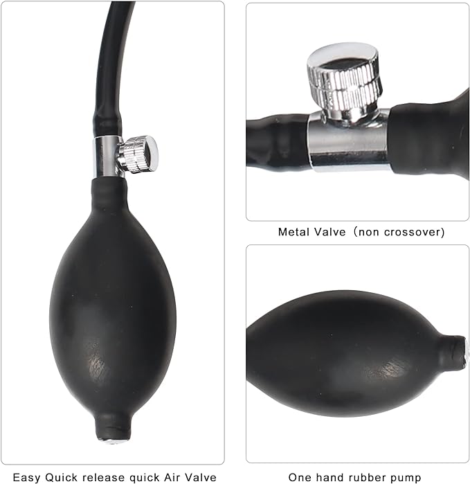 Air Wedge Bag 4pcs, Inflatable Air Shim with Pry Bars, Commercial Grade Air Wedge Pump Kit