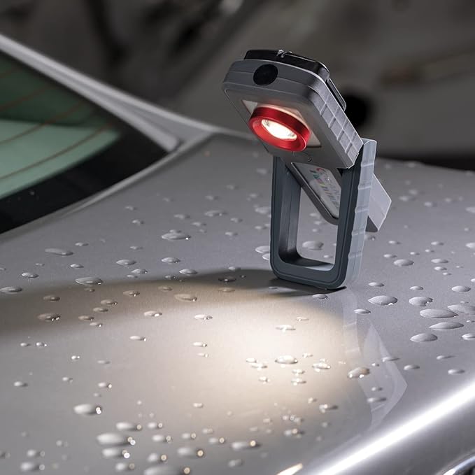 Scangrip Sunmatch 4 Work Light Rechargeable LED Light for Color Match and CCT SCAN Function, Bundle with a Wall Plug