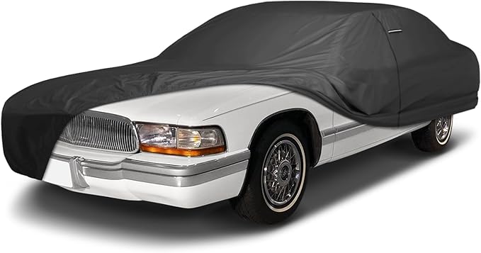 iCarCover Premium Custom Car Cover for 1991-1996 Buick Roadmaster Wagon Heavy Duty Waterproof All Weather Rain Snow UV Sun Protector Custom Full Exterior Indoor Outdoor Protection Car Cover (Black)