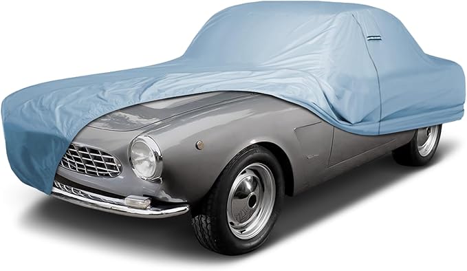 iCarCover Premium Car Cover for 1955-1968 Fia t 1500, 1600 Heavy Duty Waterproof All-Weather Automobiles Custom Fit Indoor Outdoor UV Snow Protection Covers with Straps and Bag