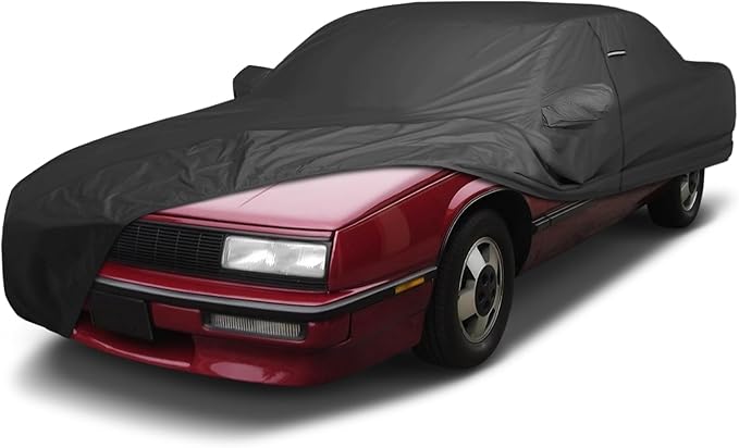 iCarCover Premium Custom Car Cover for 1986-1991 Buick Lesabre Heavy Duty Waterproof All Weather Rain Snow UV Sun Protector Custom Fit Full Exterior Indoor Outdoor Protection Car Cover (Black)