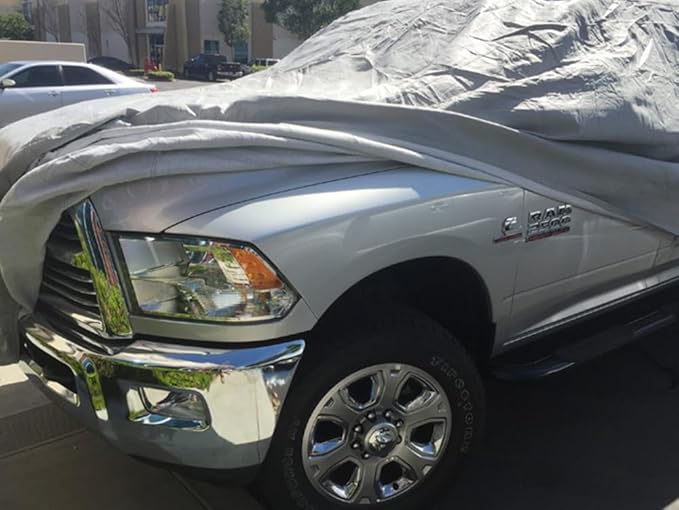CarsCover 2006-2019 Dodge Ram 2500/3500 Crew/Mega Cab 8ft Long Bed Box Full 4 Door Truck Car Cover Heavy Duty All Weatherproof Waterproof Ultrashield