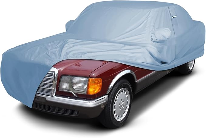 iCarCover Premium Car Cover for 1986-1991 Mercedes-Benz 560SE, 560SEL Heavy Duty Waterproof All-Weather Automobiles Custom Fit Indoor Outdoor UV Snow Protection Covers with Straps and Bag