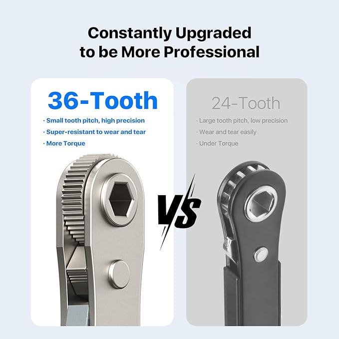 Stocking Stuffers for Men Adults, AXTH 23in1 Right Angle Ratcheting Screwdriver Set, Gifts for Dad, Unique Husband Christmas Gift, Magnetic Offset Screwdriver Repair Tool, Gadgets for Men