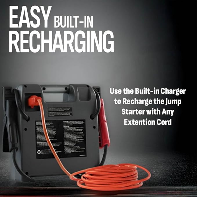 Schumacher Electric DSR Pro 1800A Heavy-Duty Car Battery Jump Starter and Portable Power Station, Professional Grade, 12V DC Charging, for 12V Automotive and Marine Batteries, DSR119
