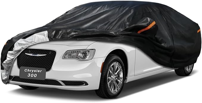 7 Layer Car Cover Custom Fit Chrysler 300/300M (2004-2025) Waterproof All Weather, Heavy Duty Outdoor Snow Sun Rain Uv Protection (Ships from US Warehouse, Delivery 3-8 Days)