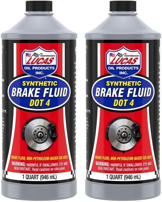 Lucas Oil DOT 4 Synthetic Brake Fluid//Quart (Pack of 2)