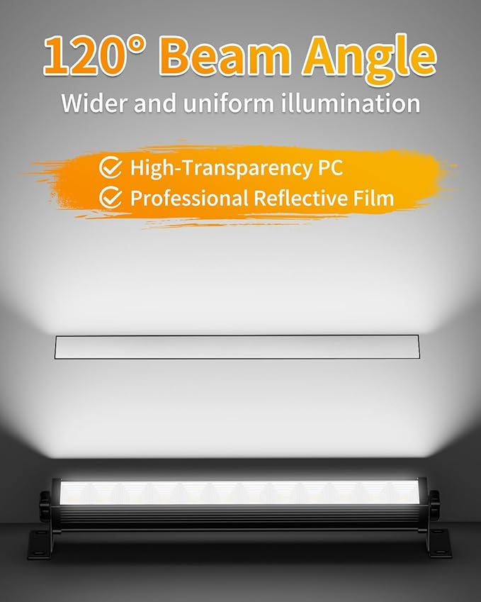 40W LED Shop Lights with 6.6FT Cord, Swtich, 5400LM Plug in Garage Light, 6000K Daylight Work Lights for Garage, Workshop, Warehouse, Indoor (2 Pack)