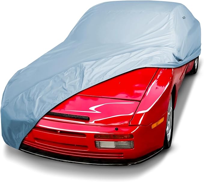 iCarCover Premium Car Cover for 1975-1991 Porsche 930, 944 Heavy Duty Waterproof All-Weather Automobiles Custom Fit Indoor Outdoor UV Snow Protection Covers with Straps and Bag