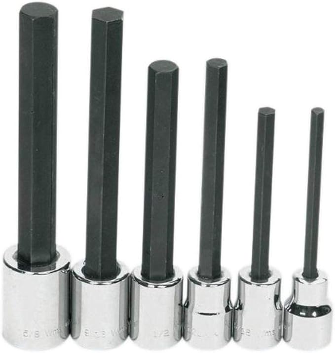 Williams WSSS-6LRC 6-Piece Long Hex Bit Socket Set