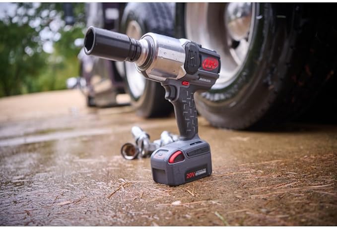 Ingersoll Rand W8191-K2 1" 20V Cordless Impact Wrench 2 Battery Kit, 2000 ft-lb Torque, Friction Ring Thru-hole, Pistol