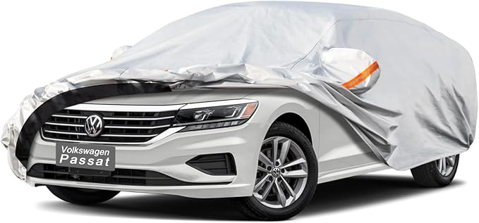 6 Layers Car Cover Custom Fit Volkswagen Passat (1996-2025) Waterproof All Weather, Heavy Duty Outdoor Snow Sun Rain Uv Protection (Ships from US Warehouse, Delivery 3-8 Days)