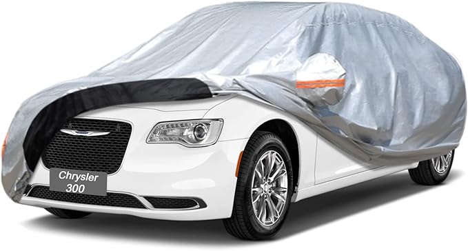 Car Cover Custom Fit Chrysler 300/300M (2004-2025) Waterproof for Automobiles, Oxford Sun Rain Dust Snow Protection (Ships from US Warehouse, Delivery 3-8 Days)