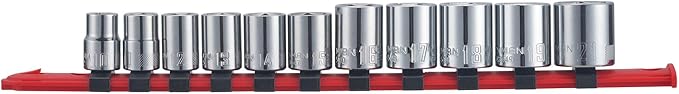 CRAFTSMAN Socket Set, Metric, 3/8" Drive, 6 Pt., 11Piece (CMMT12043)