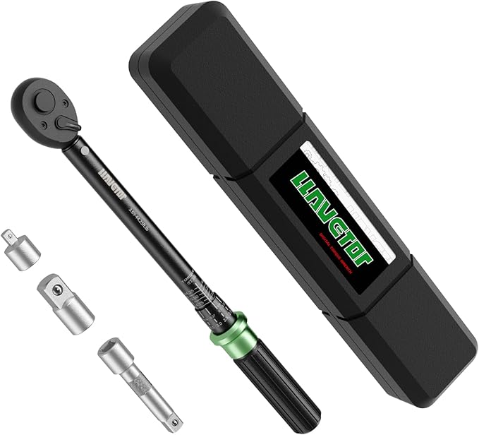 3/8 Inch Pound Torque Wrench, 3/8 Drive Torque Wrench, 3.69-44.25 ft.lb, ±3% Accuracy, Dual-Direction, 72 Tooth